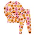 thumbnail image 1 of NOEGOEU Kids Boys Girls Halloween Pajamas Long Sleeve Top and Pants Sleepwear Set 2-9Y (Red,7-8 Years), 1 of 7
