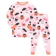 thumbnail image 1 of NOEGOEU Kids Cute Graphic Halloween Pajamas Boys Girls Long Sleeve Sleepwear Set 2 Piece 2-9 Years (Pink,4-5 Years), 1 of 8