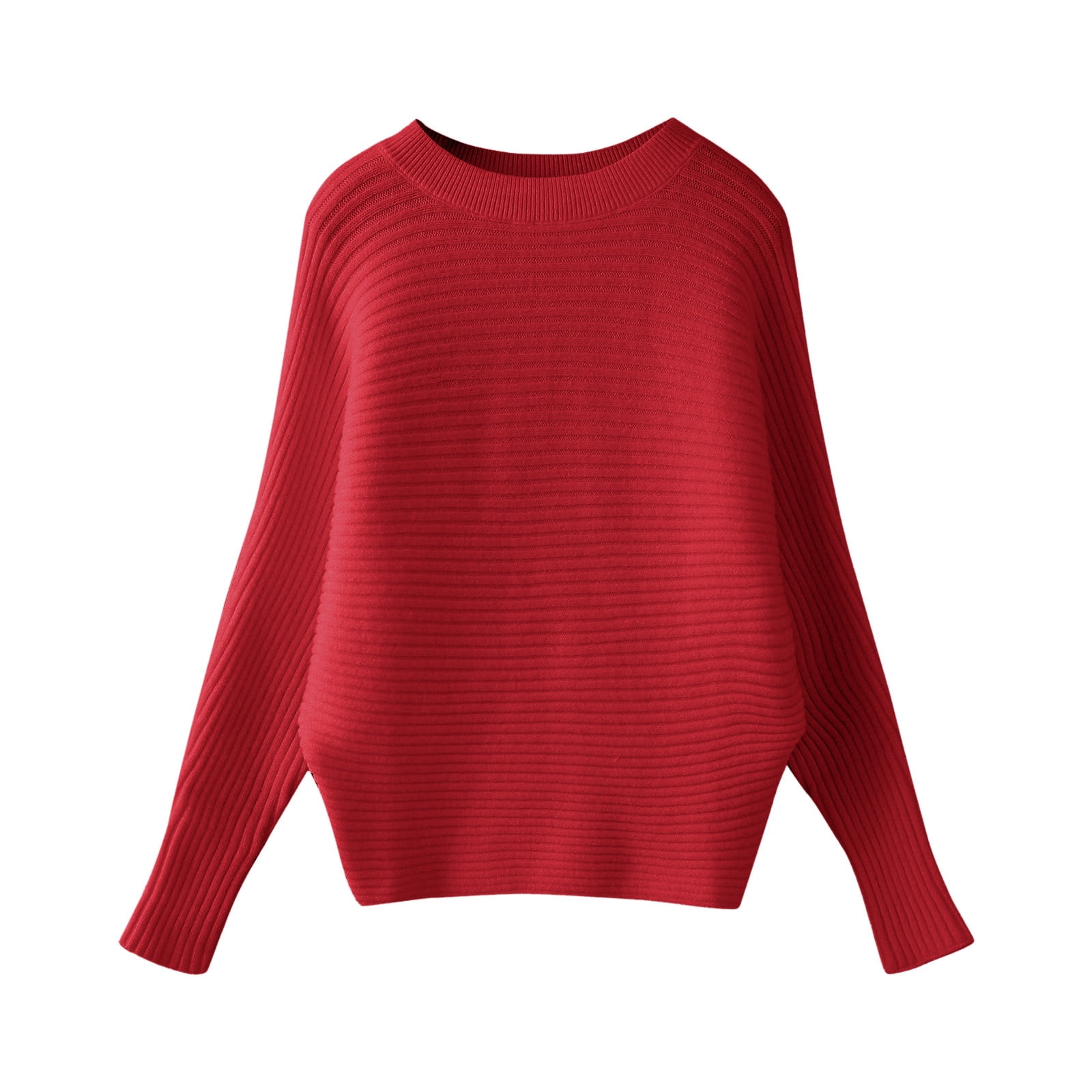 Loose Round Neck Long Sleeve Sweaters Loose Round Neck Long Sleeve Sweaters