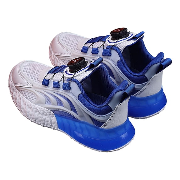 NOEGOEU Kids Sneakers Boys Girls Running Tennis Shoes Athletic Sports Casual Breathable for 4-16 Years (Blue,10-11 Years)