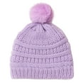 thumbnail image 1 of NOEGOEU Kids Toddler Winter Pompom Hats Baby Knitted Beanie Hat Cap for Girls Boys 0-3 Years, 1 of 4
