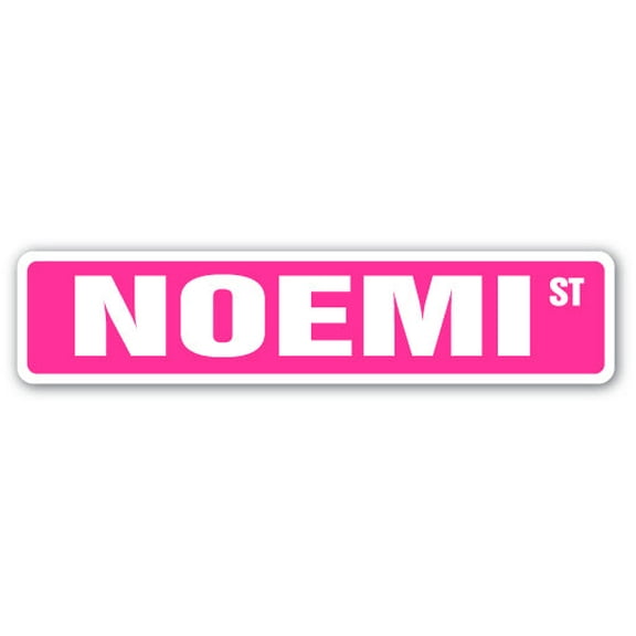 NOEMI Street Sign Childrens Name Room Sign | Indoor/Outdoor |  30" Wide