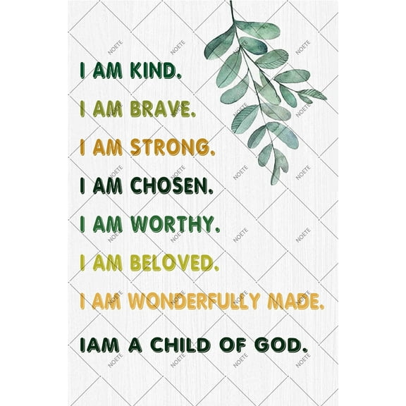 NOETE 12x16 Inch Classroom Decor Metal Tin Sign, Primitive Wall Art for Kids, Home, Office, School - Rustic Holiday Decorations