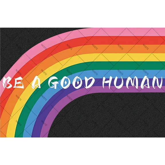 NOETE Rainbow Pride Sign Rainbow Decor Wall Art for Home, Office & Classroom, Rustic 8x12 Inch Metal Tin Sign Hanging Plaque, Inspirational Gift