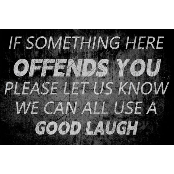 NOETE Vintage 8x12 Inch Metal Tin Sign Funny Sarcastic Wall Art for Garage Decor, Home Bar, Man Cave & Office Retro Humor Gift for Men & Women