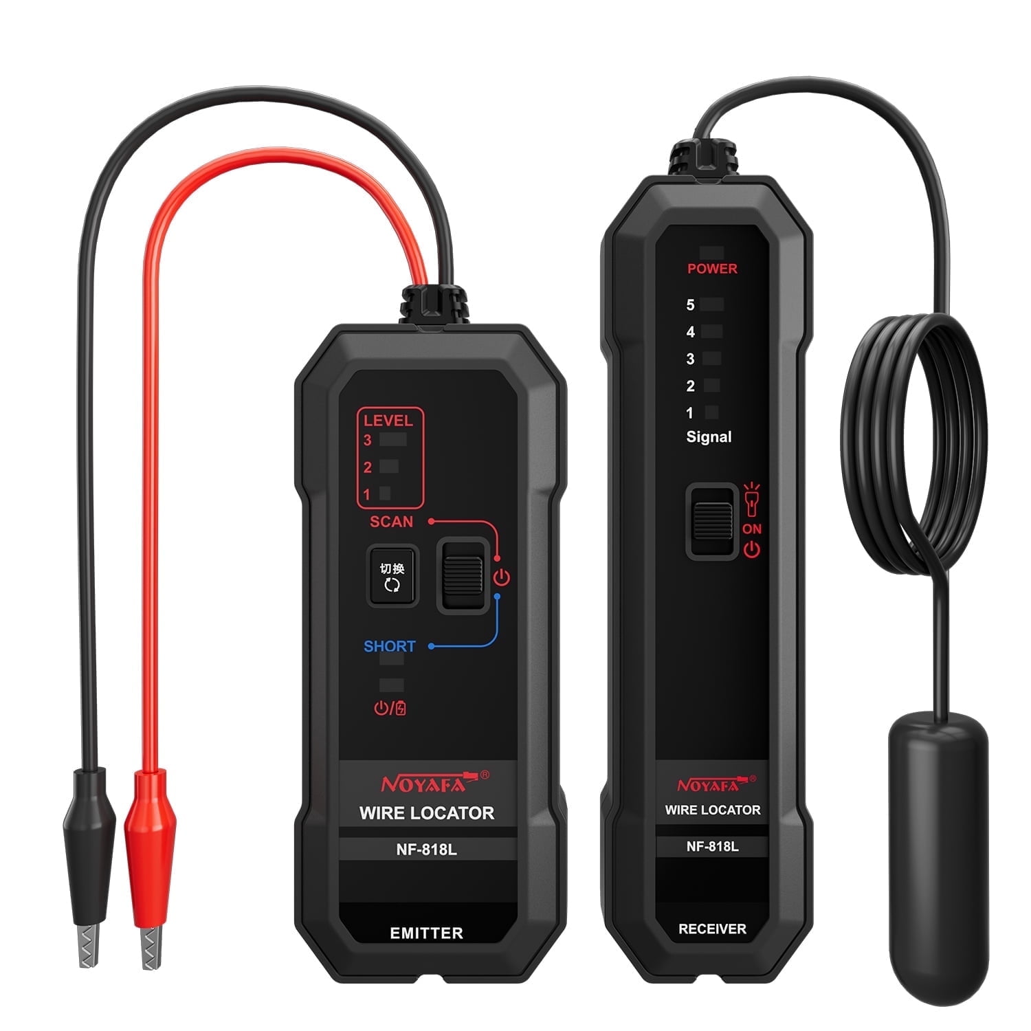 NOFAYA NF-818L Cable Tester &Underground Wire Locator Upgrade for Invisible Fence for Dogs, Circuit Breaker Finder, Electric Fence Wire Tracer, Wire Break Locator, etc.