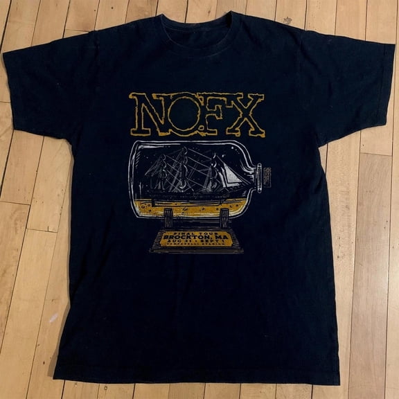NOFX Final Tour Brockton 2024 Unisex Black Cotton T-shirt, Size S-5XL
