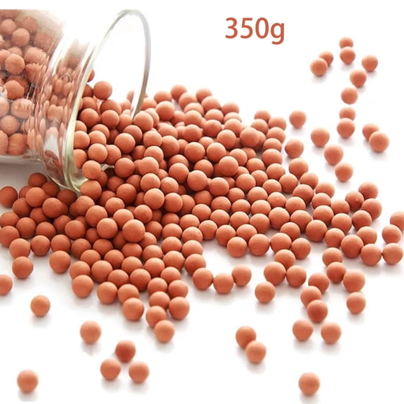 NOGIS 0.77 lb Clay Balls for Plant Clay Pebbles 3mm-5mm Mini Hydroponics Ceramic Ball Horticultural Grade Succulent Soil Decorative Clay Rocks for Plant Pots Vase Fillers Hydroponic Growing