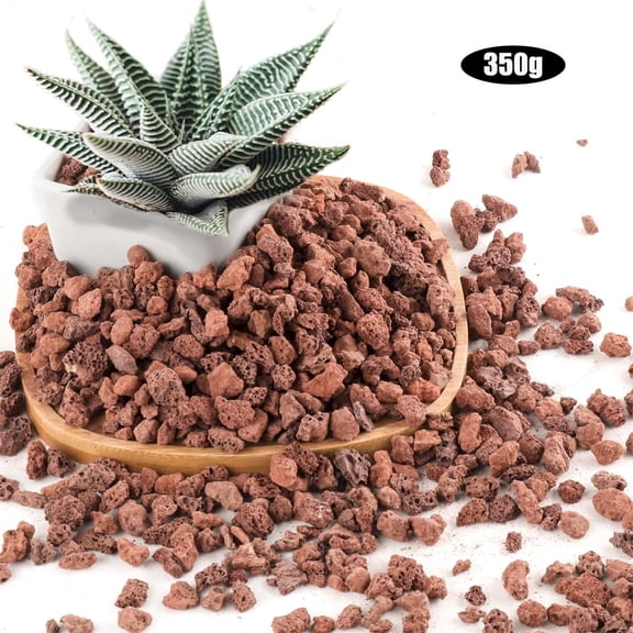 NOGIS 0.77lb Red Lava Rocks for Plants, Volcanic Rock Horticultural Lava Rock Soil for Landscaping Plants Drainage, Small Lava Rock Gravel for Succulents, Bonsai, Vase Fillers, Terrarium Plants