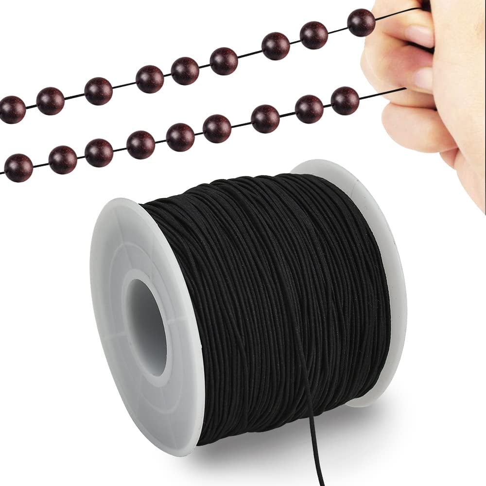 trustoric elastic string for jewelry making clear/black elastic