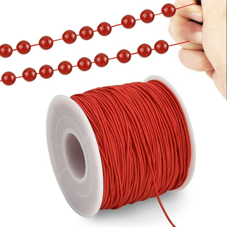 Nylon String for Bracelet Making, 100 m/109 Yards Rainbow Elastic Beading  String, 1mm Stretchy Elastic Cord Thread String for Bracelet Jewelry