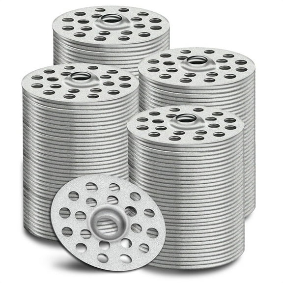 NOGIS 1 Inch Plaster Washers Metal Washers for Screws Profile Washer Flat Plaster Ceiling Washers Plaster Repair Rings Plaster Buttons for Wall Ceiling Drywall Hole Fixing (200Pcs)