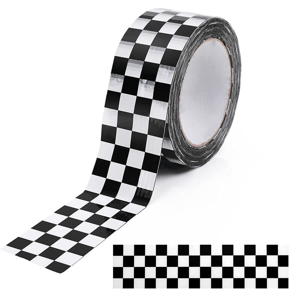 Baby Racing Car NOGIS 1 Roll Road Tape Checkered Flag Race Track Tape Race Car Track ...