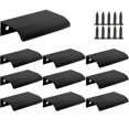 thumbnail image 1 of NOGIS 10 Pack Finger Edge Pull, 80mm/3.15" Arc Aluminum Concealed Handle, Back Mount Finger Edge Tab Pull for Kitchen Door Drawer Cabinet with Screws and Screwdriver -Black, 1 of 7
