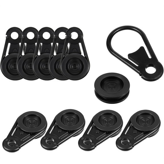 NOGIS 10 Pcs Tarp Clips Heavy Duty Tarp Grabbers Movable Snaps Clip Extra Tie Down Effect Without Damaging a Hole for Outdoor Camping, Tent, Awning, Banner, Cover, Plastic Sheeting