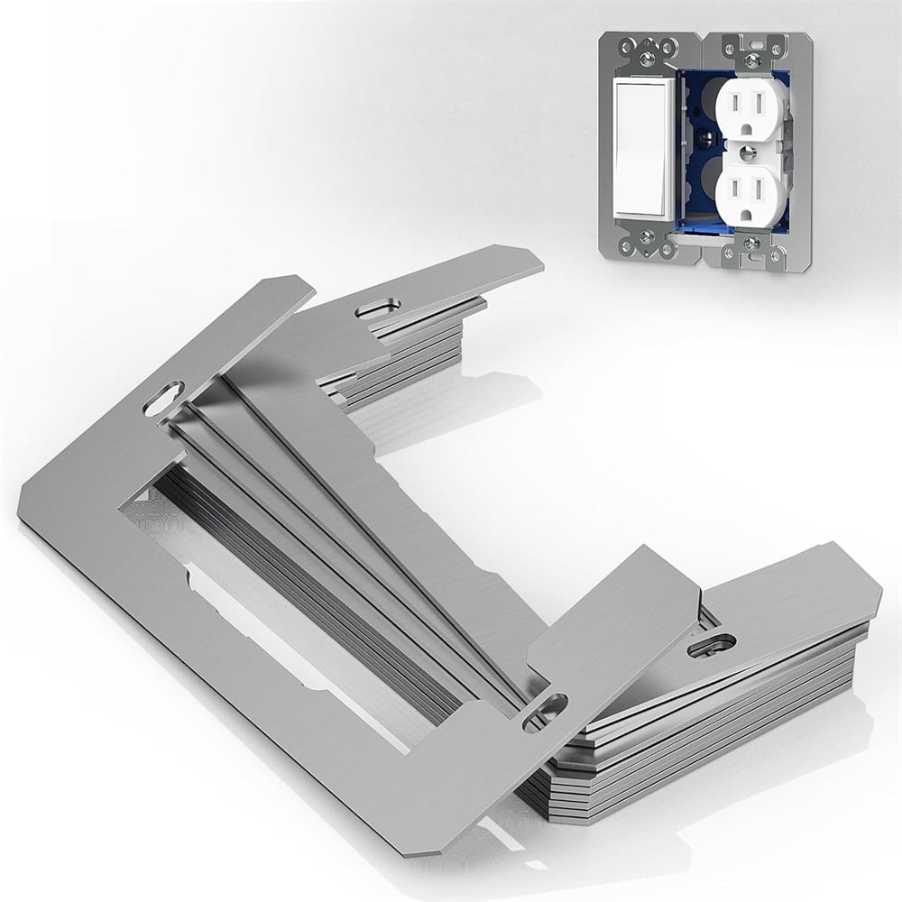 NOGIS 10 Pcs Wall Plate Spacer,Flush Fit Device Leveling Plates