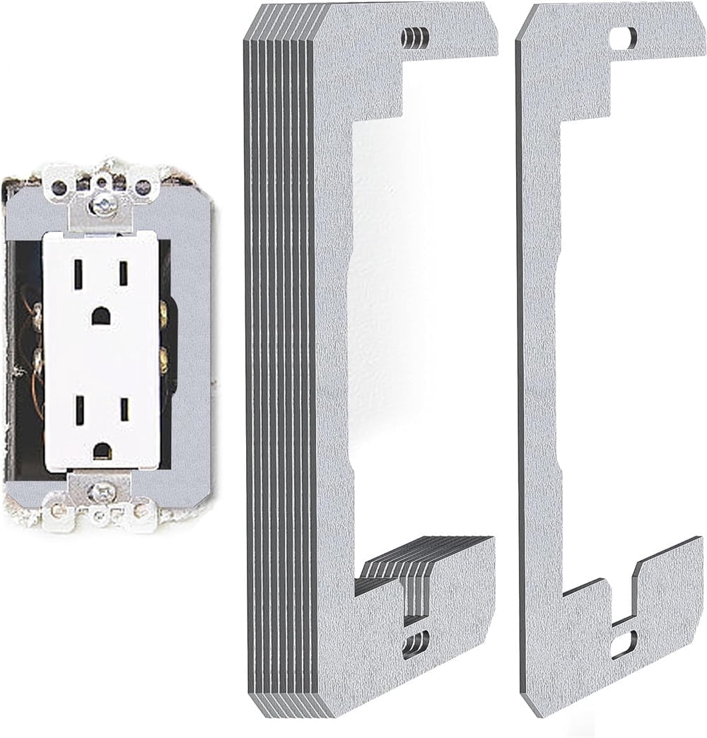 Outlet Level NOGIS 10Pcs Wall Plate Spacers,Flush Fit Device Leveling Plates ...