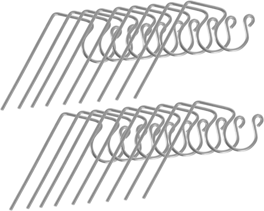 NOGIS 100 Pieces Christmas Light Gutter Hooks Ornament Light Hanger