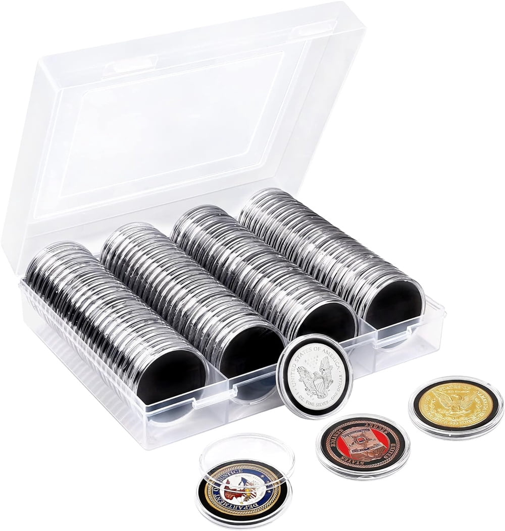 Capsules Transparentes Pour Pièces – Lot De 10 à 100, Tailles 18 à 46 Mm, Protection Anti-oxydation !