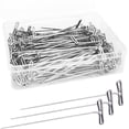 thumbnail image 1 of NOGIS 100Pcs T Pins, 2 inch Sewing Pins, Stainless Steel Wig Pins for Wigs, T-pins for Foam Head, Long Straight Pins for Sewing, Craft, Quilting and Blocking Knitting, Office, Decoration, 1 of 7