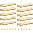 thumbnail image 1 of NOGIS 10PCS Mount Finger Edge Pull Handles Gold Aluminum Hidden Concealed Tab Pulls for Home Kitchen Door Drawer Cabinet Knobs Wardrobe, 150mm/5.9", 1 of 7