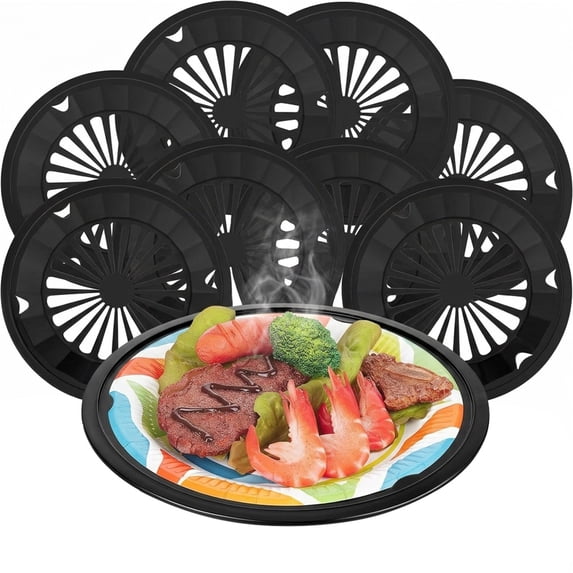 12 Pack Paper Plate Holders for Kitchen, Reusable 9" Paper Plates Holders - Sturdy and Firm, Great for Parties, Camping, BBQ, Picnic By NOGIS