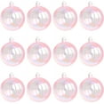 thumbnail image 1 of NOGIS 12 Pcs Iridescent Christmas Ornaments Balls Plastic Iridescent Ornaments Decorative Hanging Ornaments for Xmas Tree Wedding Party Decorations (Pink, 1.2 Inch), 1 of 7