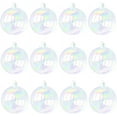 thumbnail image 1 of NOGIS 12 Pcs Iridescent Christmas Ornaments Balls Plastic Iridescent Ornaments Decorative Hanging Ornaments for Xmas Tree Wedding Party Decorations (Clear, 1.2 Inch), 1 of 7