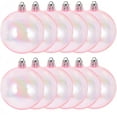 thumbnail image 1 of NOGIS 12 Pcs Iridescent Christmas Ornaments Plastic Clear Bubble Hanging Ornaments Balls Bulk Christmas Tree Decorations DIY Craft for Xmas Party Birthday Wedding Decor(1.2 Inch, Pink), 1 of 7