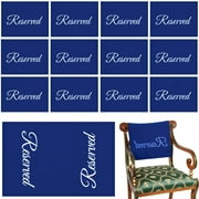 NOGIS 12 Pcs Reserved Signs for Pews Reserved Pew Cloths 11 x 22 Inch Reserved Seating Signs Placeholder for Church Pew Seats Wedding Seating Decoration Church Event（Navy）