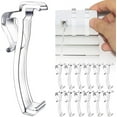 thumbnail image 1 of NOGIS 12 Pcs Valance Clips for Blinds, 2.5 Inch Valance Clips, Clear Plastic Valance Clips, Hidden Valance Clips for Horizontal Blind Valance (Style C), 1 of 7