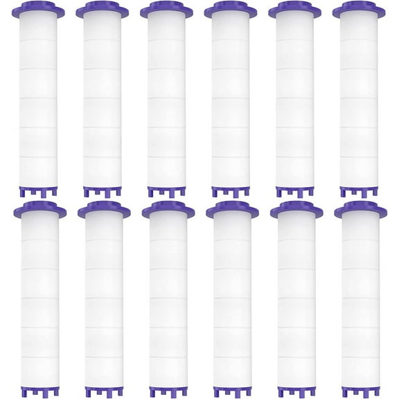 NOGIS 12 Pieces Hydro Jet Shower Head Filter, High Pressure Handheld Vortex Turbo Fan Shower Heads Filter