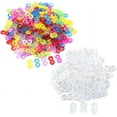thumbnail image 1 of NOGIS 1200pcs S Clips for Rubber Band Bracelets, Colorful and Transparent Loom Band Clips S Hooks for Loom Bracelets Plastic Loom Bracelet Connectors for DIY Craft Making, 1 of 7