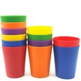 thumbnail image 1 of 12Pack Unbreakable Plastic Cups for Kids, NOGIS 5.6 oz Reusable Plastic Cups Plastic Tumblers Cups Stackable Drinking Cups for Kids & Toddlers Bright Colored- Dishwasher Safe (Random Color), 1 of 8
