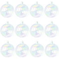 thumbnail image 1 of NOGIS 12Pcs Christmas Iridescent Ornaments Balls, 2Inch Plastic Clear Ornaments Clear Bulbs Ornaments for Crafts, Clear Ornament Balls for Christmas Tree Wedding Birthday Party Decor, 1 of 7