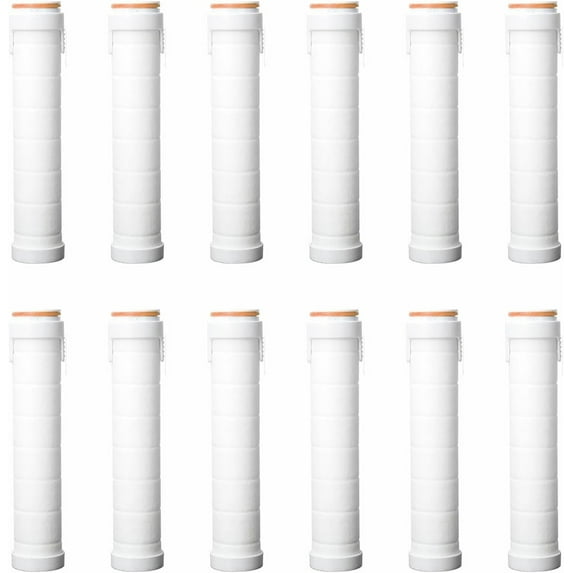 NOGIS 12Pcs Shower Filter for Handheld Shower Head Shower Filter Replacement High Pressure Handheld Shower Heads Filter Replacement Filters for Hard Water Remove Chlorine and Harmful Substances