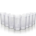 thumbnail image 1 of 8 Pack 12oz Clear Plastic Cups Reusable Plastic Drinking Glasses,NOGIS Acrylic Glasses Drinkware, Unbreakable, Stackable, BPA-Free, Dishwasher-Safe, Perfect for Gifts, 1 of 7