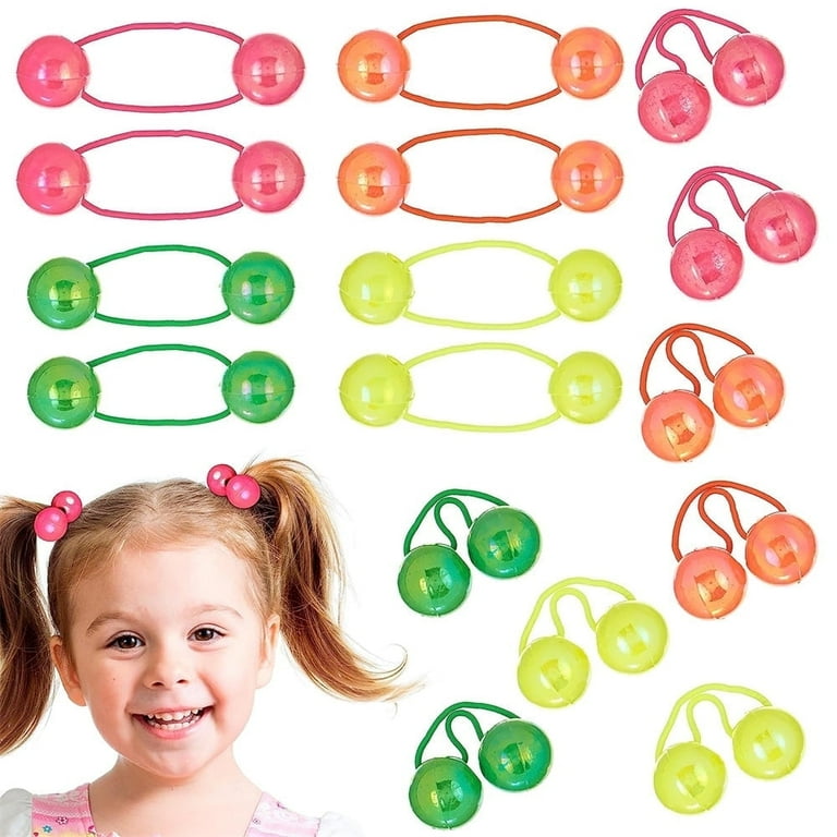 NOGIS 16 Pcs Hair Ties 20mm Ball Bubble Ponytail Holders