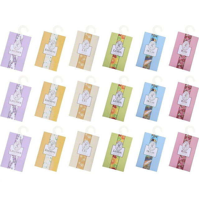 NOGIS 18 Packs Air Freshner Deodorizer Scented Sachets Bags for Drawer