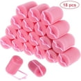 thumbnail image 1 of NOGIS 18 PCS Pink Foam Sponge Hair Rollers Flexible Hair Styling Curlers 40 mm Large Size Soft Sponge Curlers Tools for DIY Hair Styling, 1 of 7