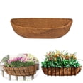thumbnail image 1 of NOGIS 1Pcs 30 inch Trough Coco Liners for Wall Basket, Replaceable Coconut Fiber Plant Basket Liner for Plant Hanging Basket, Garden Flower Vegetables Pot, 1 of 7