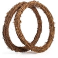 thumbnail image 1 of NOGIS Grapevine Wreath Set, 2 Pieces Natural Vine Branch Wreath Christmas DIY Rattan Wreath Garland for Christmas Holiday Craft Wedding Decor (12 in), 1 of 7