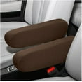 thumbnail image 1 of NOGIS 2 PCS Car Front Seat Armrest Cover, Stretch Car Armrest Cover, Comfortable Armrest Protector Cover, Anti-Scratch Armrest Cover Replacement, Universal for Most Cars, Trucks, SUVs (Brown), 1 of 6