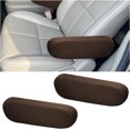 thumbnail image 1 of NOGIS 2 PCS Car Front Seat Armrest Covers, Elastic Fabric Auto Seat Armrest Protectors, Universal Seat Arm Rest Cover Replacement, Vehicle Interior Decor Accessories (Brown), 1 of 7