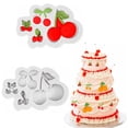 thumbnail image 1 of NOGIS 2 PCS Cherry Silicone Molds 3D Cherries Shaped Fondant Mould Cute Artificial Fruit Molds Chocolate Cake Decorating Tool for Cupcake Topper Candy Polymer Clay Gum Paste（Gray）, 1 of 1