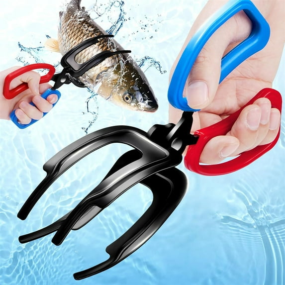 NOGIS 2 Pack 2 Claw Fish Gripper, Fishing Pliers Gripper Metal Fish Control Clamp Claw,Eagle Claw Fish Gripper Fish Pliers Fish Grabber Fish Grip Tackle Tool Control Forceps Fishing Accessories