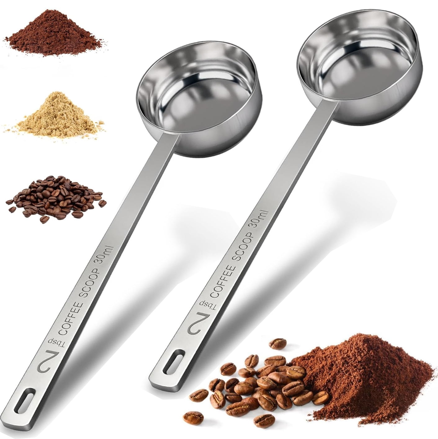 espresso powder measurement spoons coffee