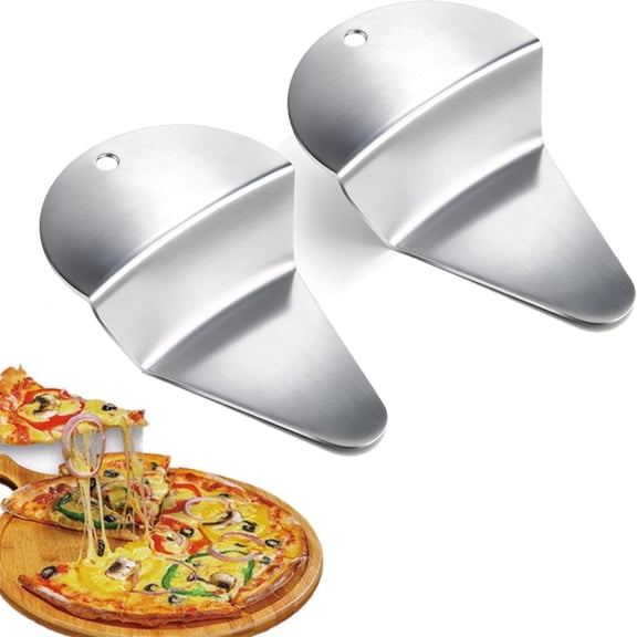 NOGIS 2 Pack First Slice Pie Server Spatula, Pie Crust Cutter Tool,340 Stainless Steel,Multi-Functional Kitchen Tool for Pies, Cakes & Egg Pancakes