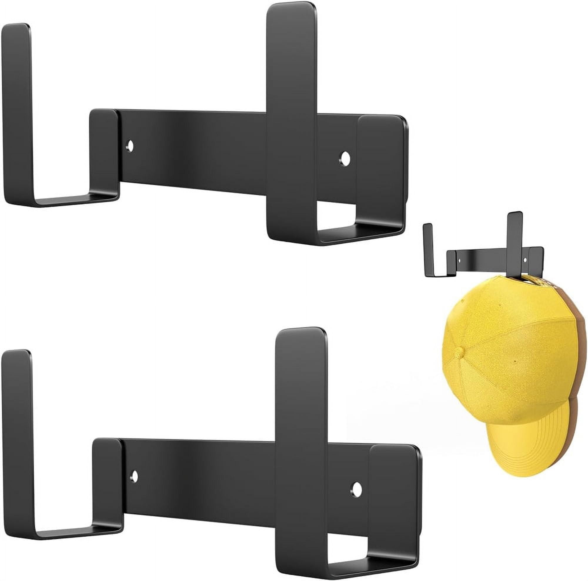 NOGIS 2 Pack Hat Racks for Baseball Caps, Stainless Steel Adhesive Hat ...