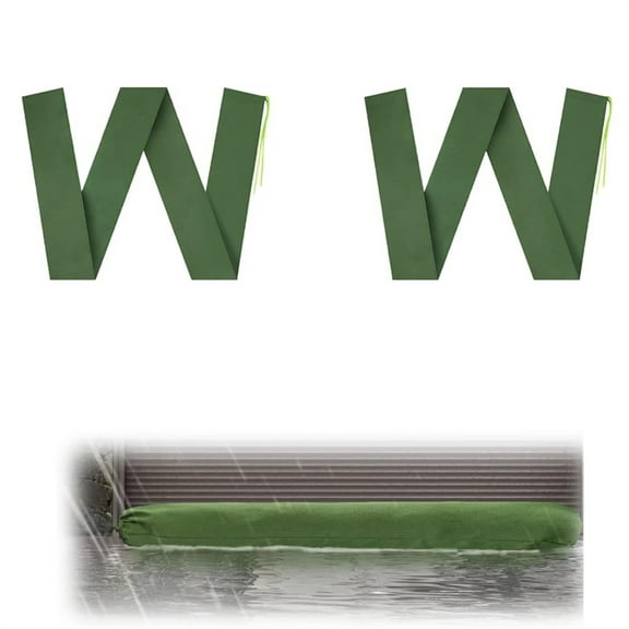 NOGIS 2 Pcs Sand Bags for Flooding, 4' X 6" Long Canvas Sandbags, Thickened Reusable Sand Bags, Flood Barriers for Home, Garage Door Water Barrier Flood Sandbags